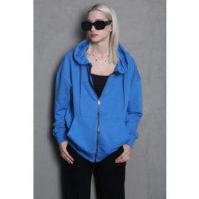 Madmext MG1900 Mavi Kadın Sweatshirt