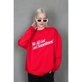 Madmext MG1901 Kırmızı Kadın Sweatshirt