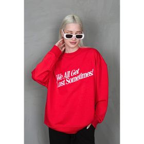 Madmext MG1901 Kırmızı Kadın Sweatshirt