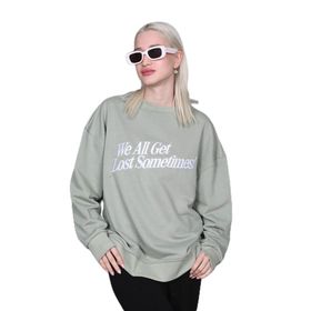 Madmext MG1901 Mint Yeşili Kadın Sweatshirt