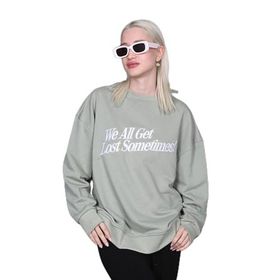 Madmext MG1901 Mint Yeşili Kadın Sweatshirt