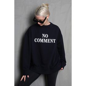 Madmext MG1902 Siyah Kadın Sweatshirt