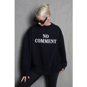 Madmext MG1902 Siyah Kadın Sweatshirt