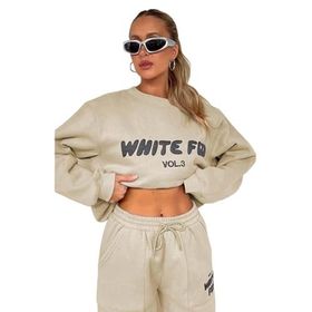 Madmext MG1904 Bej Kadın Sweatshirt