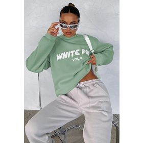 Madmext MG1904 Mint Yeşili Kadın Sweatshirt