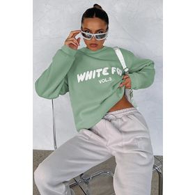 Madmext MG1904 Mint Yeşili Kadın Sweatshirt