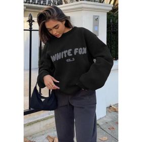 Madmext MG1904 Siyah Kadın Sweatshirt