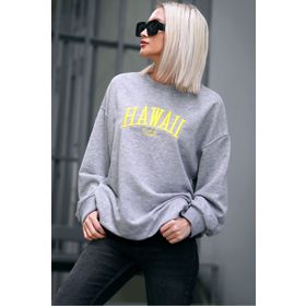 Madmext MG1922 Gri Kadın Sweatshirt