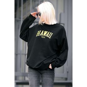 Madmext MG1922 Siyah Kadın Sweatshirt