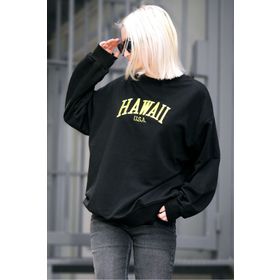 Madmext MG1922 Siyah Kadın Sweatshirt