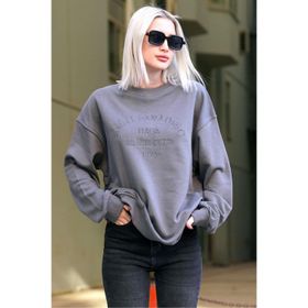 Madmext MG1924 Füme Kadın Sweatshirt