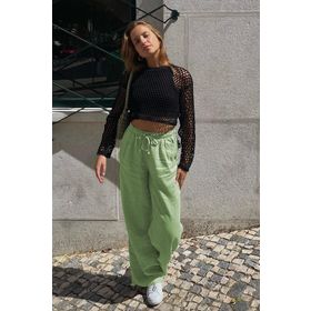 Madmext MG1950 Yeşil Kadın Pantolon