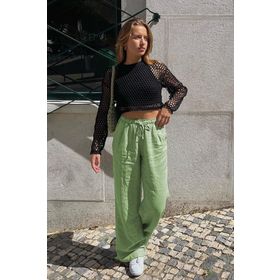 Madmext MG1950 Yeşil Kadın Pantolon