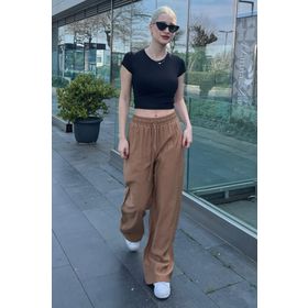 Madmext MG1982 Camel Kadın Pantolon