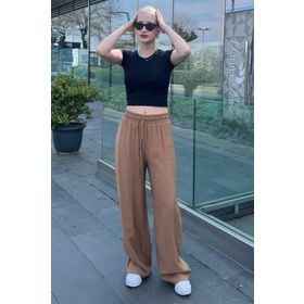 Madmext MG1982 Camel Kadın Pantolon