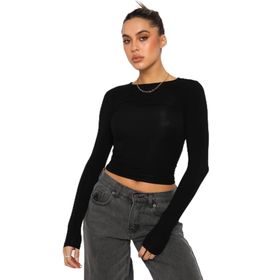 Madmext MG1994 Siyah Basic Slim Kadın Body