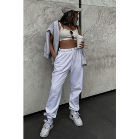 Madmext MG290 Mad Girls Beyaz Kadın Eşofman