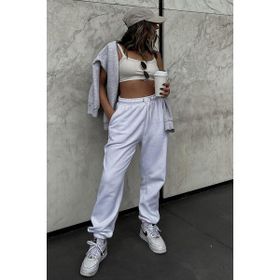 Madmext MG290 Mad Girls Beyaz Kadın Eşofman