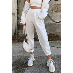Madmext MG324 Beyaz Kadın Eşofman