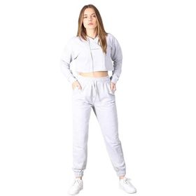Madmext MG465-1 Mad Girls Gri Kapüşonlu Kadın Eşofman Takımı