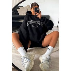 Madmext MG923 Siyah Mad Girls Kadın Sweatshirt