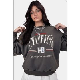 Madmext MG930 Füme Mad Girls Kadın Sweatshirt