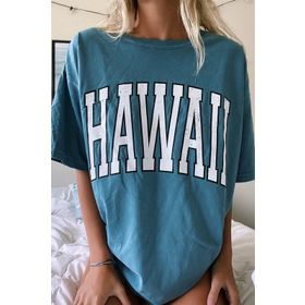 Madmext MG966 Mad Girls Mavi Kadın T-shirt