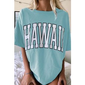 Madmext MG966 Mad Girls Mavi Kadın T-shirt