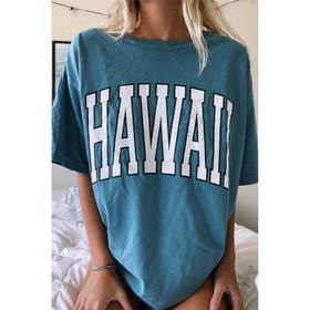 Madmext MG966 Mad Girls Mavi Kadın T-shirt