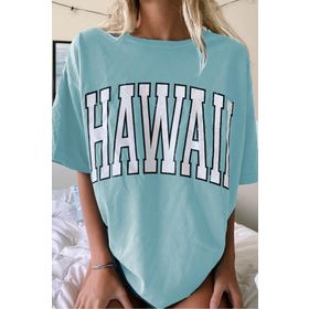 Madmext MG966 Mad Girls Mavi Kadın T-shirt