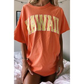 Madmext MG966 Mad Girls Turuncu Kadın T-shirt