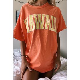 Madmext MG966 Mad Girls Turuncu Kadın T-shirt