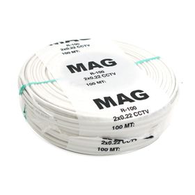 Mag R-100 2+1 2x0.22 mm 100 m CCTV Kamera Kablosu