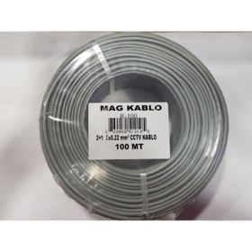 Mag R-100 2+1 2x0.22 mm 100 m CCTV Kamera Kablosu