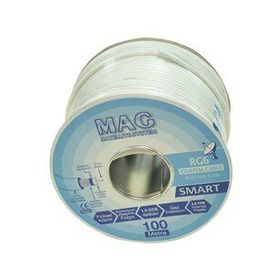 Mag RG6 U4 64 Tel Smart 100 m Anten Kablosu