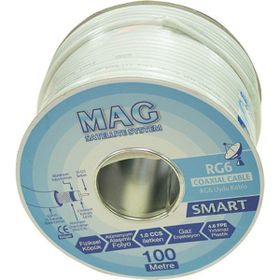 Mag RG6 U4 64 Tel Smart 100 m Anten Kablosu