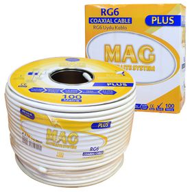 Mag RG6-U4 Plus Trishield 100 mt Anten Kablosu