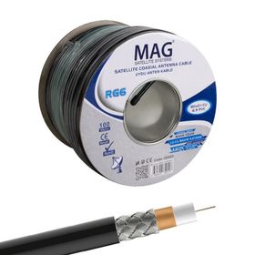Mag RG6 U6 Cu Yeşil Bakır 100 m Anten Kablosu