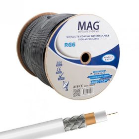 Mag RG6 U6 CU Yeşil Bakır 300 m Anten Kablosu