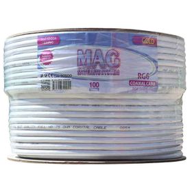 Mag RG6/U4 Bakır İthal 100 m Anten Kablosu