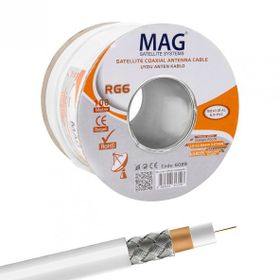 Mag RG6/U4 Bakır İthal 100 m Anten Kablosu