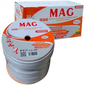 Mag RG6/U4 Bakır SAT1 80 Tel 300 m Anten Kablosu