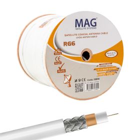 Mag RG6/U4 Bakır SAT1 80 Tel 300 m Anten Kablosu