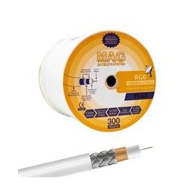 Mag RG6/U4 Plus Trisheild 300 m Anten Kablosu