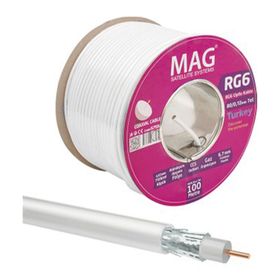 Mag Rg6/u6 1.02 mm 80 Telli 300 m Ccs Makaralı Anten Kablosu