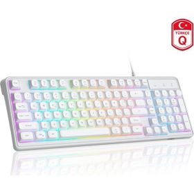 MageGee GK980 RGB Membrane Switch Kablolu Gaming Klavye