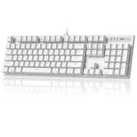 MageGee MK-STORM Blue Switch Beyaz Kablolu Mekanik Gaming Klavye