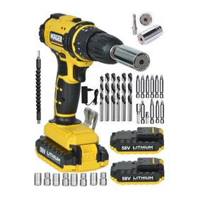Mager Germany Technology XR Darbeli 58 Watt 5 Ah Şarjlı Vidalama Matkap Ve Gator Soket + 24 Parça Set