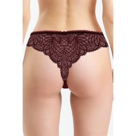 Magic Form 385 Bordo Kadın Dantelli Külot