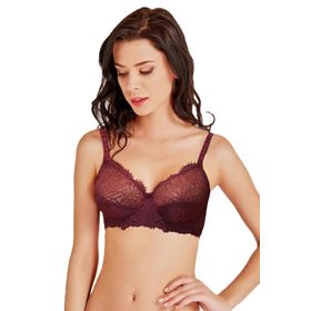 Magic Form 4053 Bordo Dantelli Toparlayıcı Kadın Sütyen